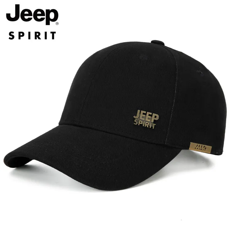 JEEPSPIRIT帽子男帅气时尚百搭棒球帽黑色洋气遮阳帽秋冬鸭舌帽