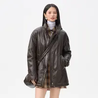 【重磅新品】千仞岗2025冬新款羽绒服短款皮衣情侣鹅绒送包Y318169Y