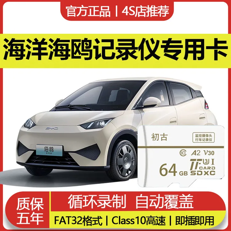 比亚迪海鸥行车记录仪专用内存卡V30高速存储卡多车规级格式全系