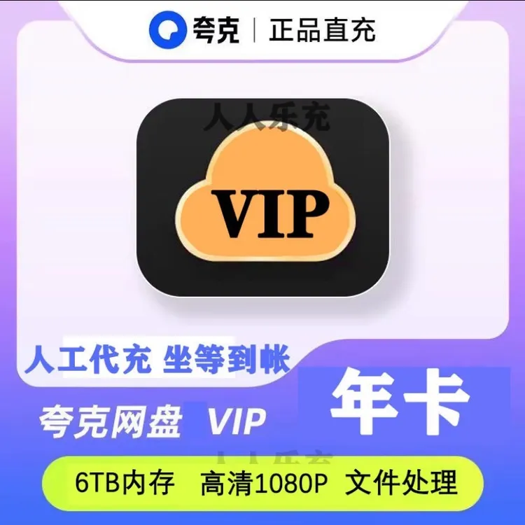 夸克网盘VIP年卡  尊享6TB  非SVIP【联系客服充值】