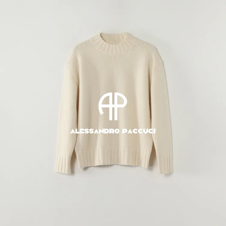 AP洛哥54297ST【PP毛衣】羊毛+山羊绒圆领多色时尚百搭套头针织衫