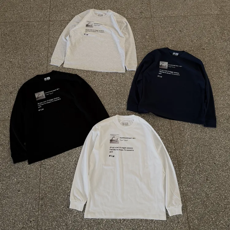 ABDP秋季新款纯棉长袖T恤打底衫美式运动街头宽松圆领印花上衣