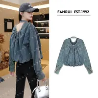 FANRUI/泛芮「逸致丹宁」100棉复古高级感小众设计感牛仔外套B18263