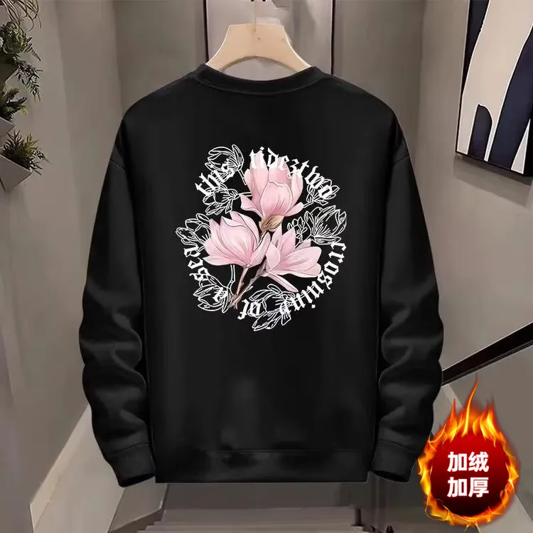 【美式痞帅】男士卫衣重磅加绒420克时尚长袖秋冬季韩版新款圆领