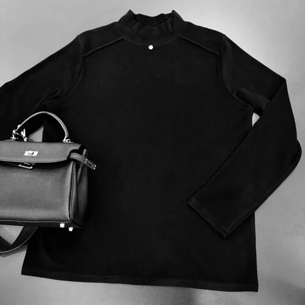 302#双面奥绒打底上衣长袖百搭