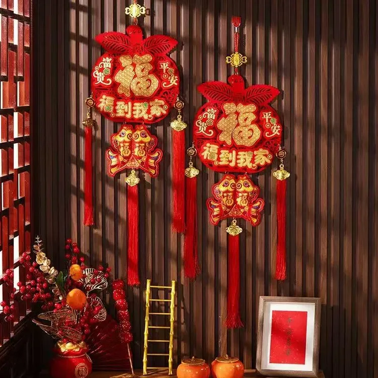 2026马年爆款室内挂件平安福挂件立体中国结装饰新年过年挂件商品图