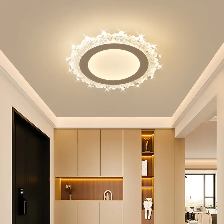 新款LED入户过道灯走廊灯现代简约玄关灯创意衣帽间阳台吸顶灯具