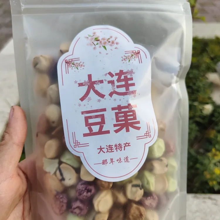 大连特产豆果嘣豆鱼皮花生多味零食酥脆香甜怀旧解馋休闲伴手礼