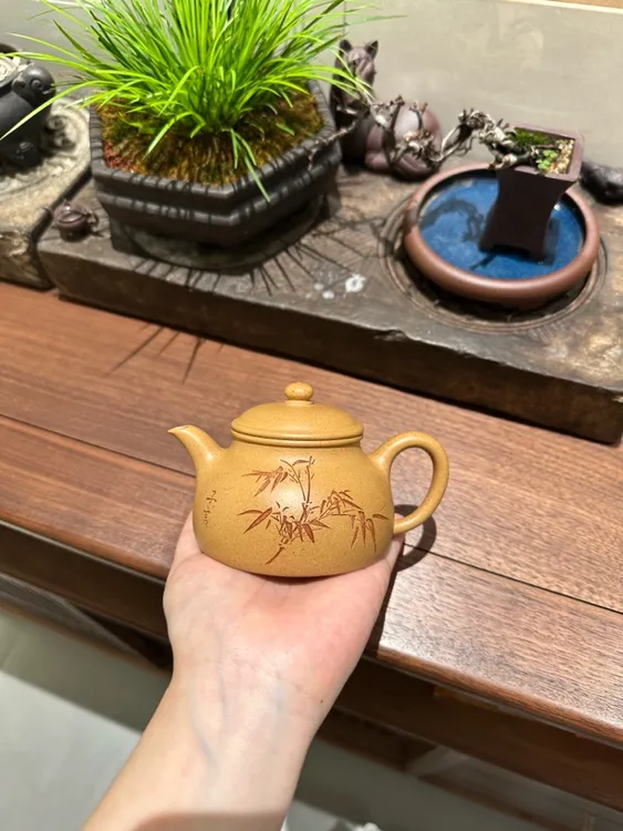 紫砂小阿姨作品：怀隐 优质段泥 简约风 容量180毫升