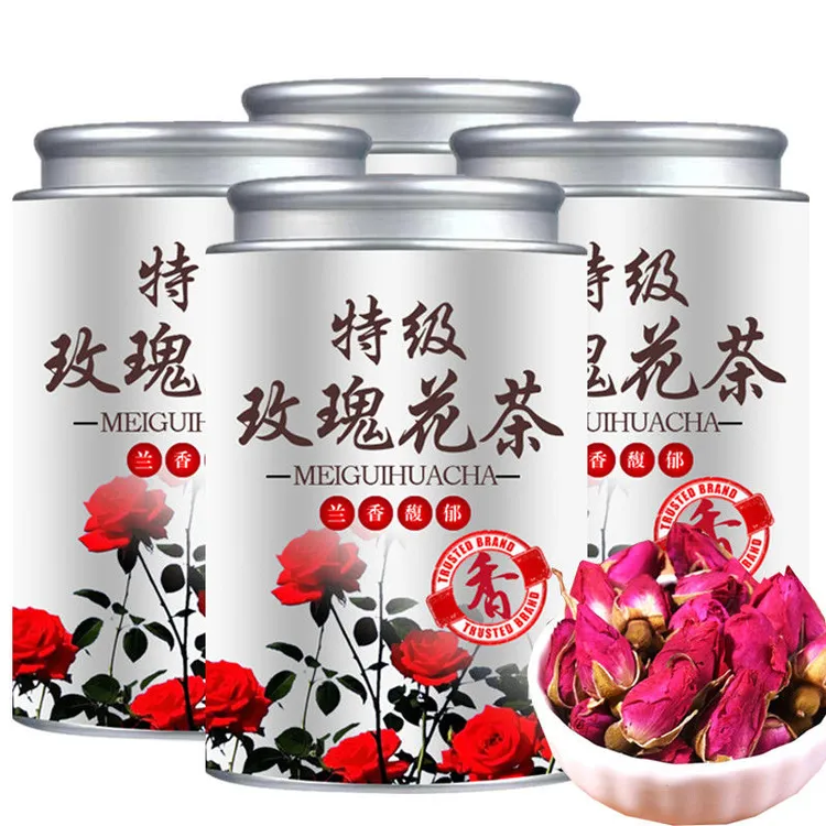 【正宗平阴2025新花】玫瑰花茶重瓣玫瑰花干无熏硫花草茶罐装茶送礼