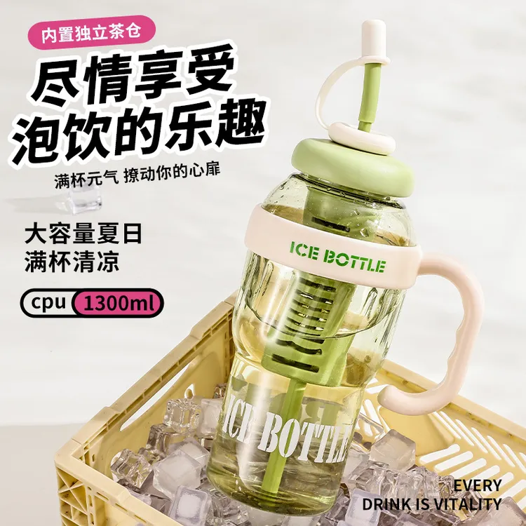 超大便携吸管杯水杯子爆款2025新款杯子喝水上班用健身男女通用