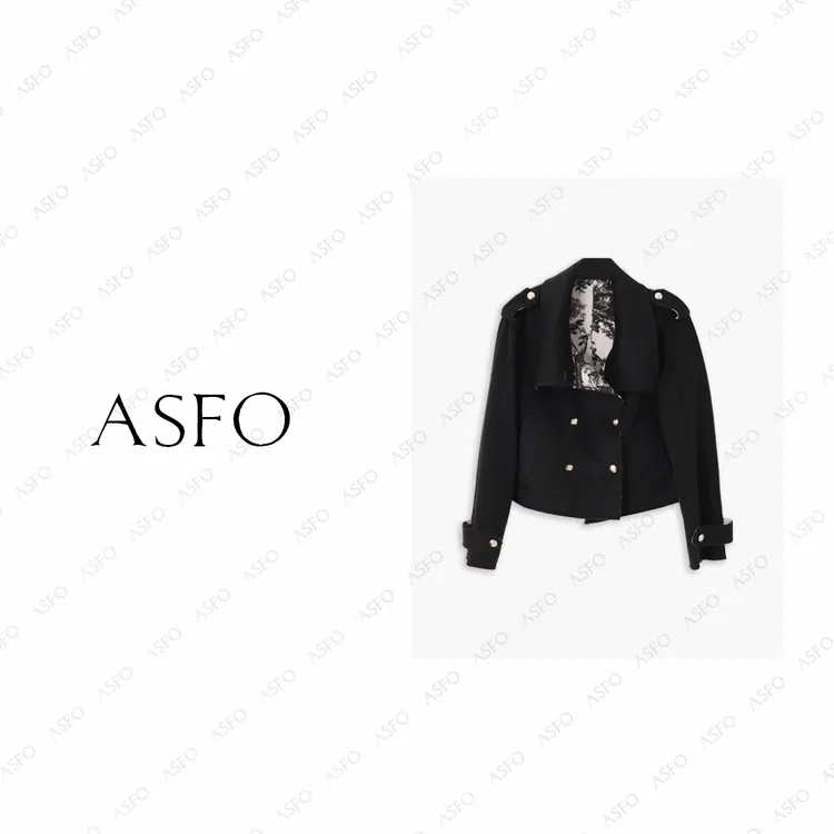 【AS水墨画】25新定制撞色拼接圆领休闲双面呢夹克AS25QMNWT04359