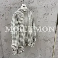 Moi et mon冬季新款小众设计师款衬衫休闲百搭格子条纹夹棉衬衫