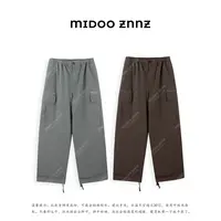MIDOO ZNNZ 立体裁剪复古多口袋休闲宽松工装裤5025M
