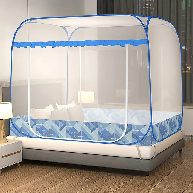 蚊帐家用2025新款免安装蒙古包卧室蚊子防摔学生宿舍加密加厚折叠