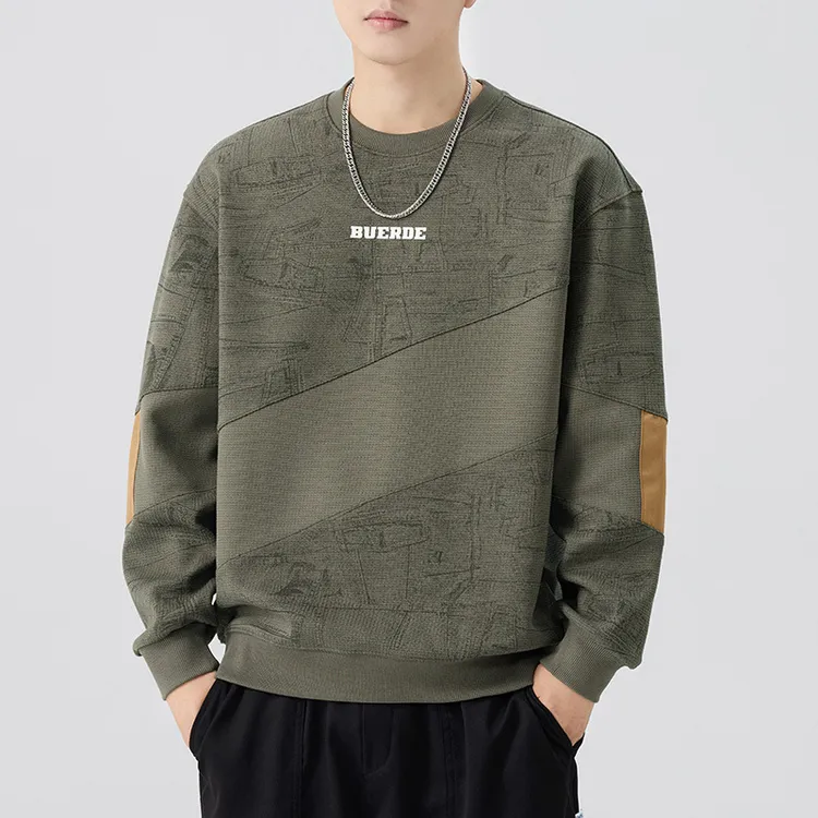 美式复古380g重磅卫衣男秋季2025新款潮牌宽松大码长袖休闲上衣男