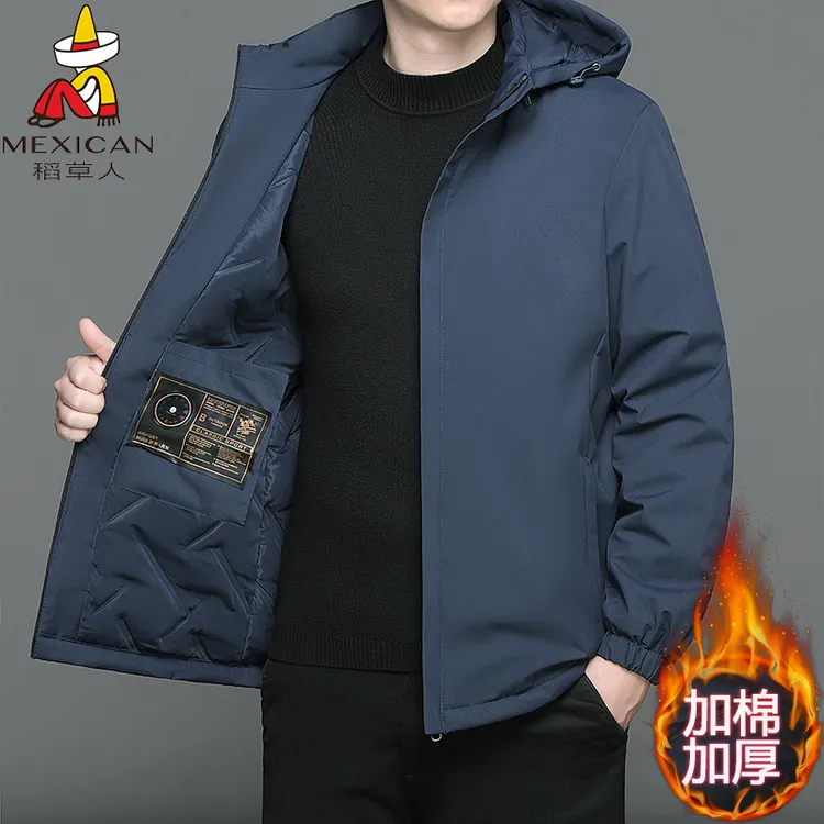 冬季男士外套加棉加厚夹克男装棉衣户外休闲保暖冲锋衣防风棉袄