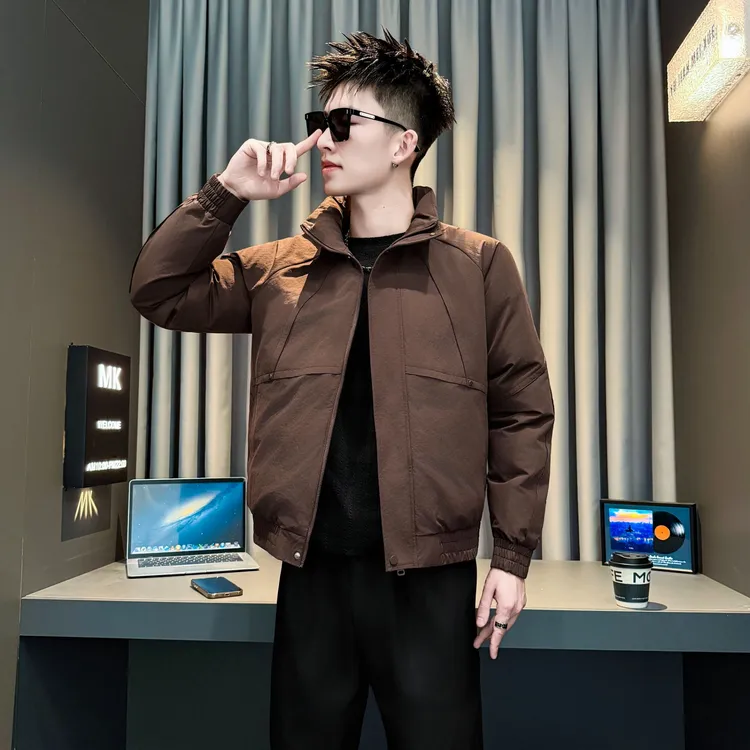 冬季新款立领棉衣男士潮牌加厚男装上衣休闲痞帅百搭外套保暖棉袄