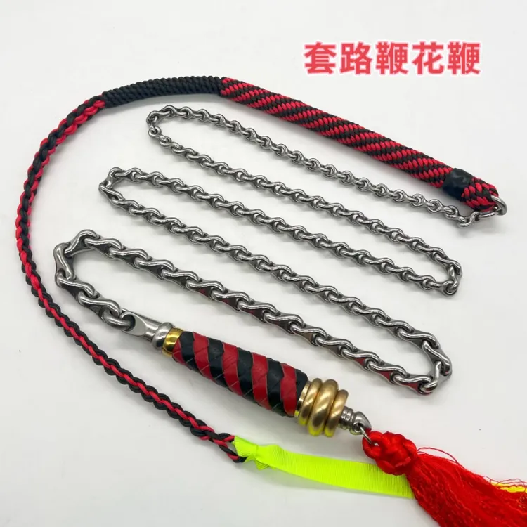 龙骨健身鞭麒麟鞭304不锈钢老年人甩鞭子