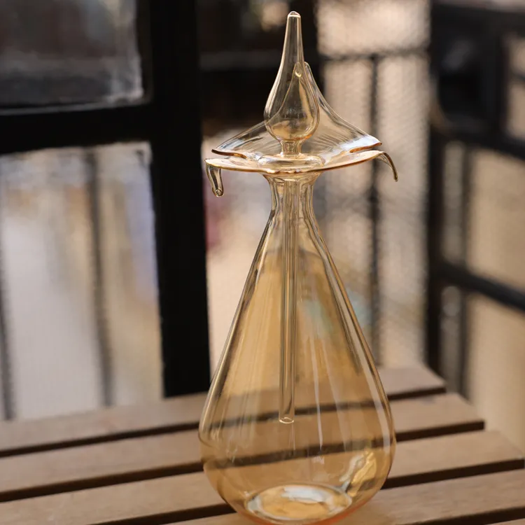 雅雅威尼斯风格手工吹制中古玻璃埃及香水瓶花器香薰容器装饰摆件