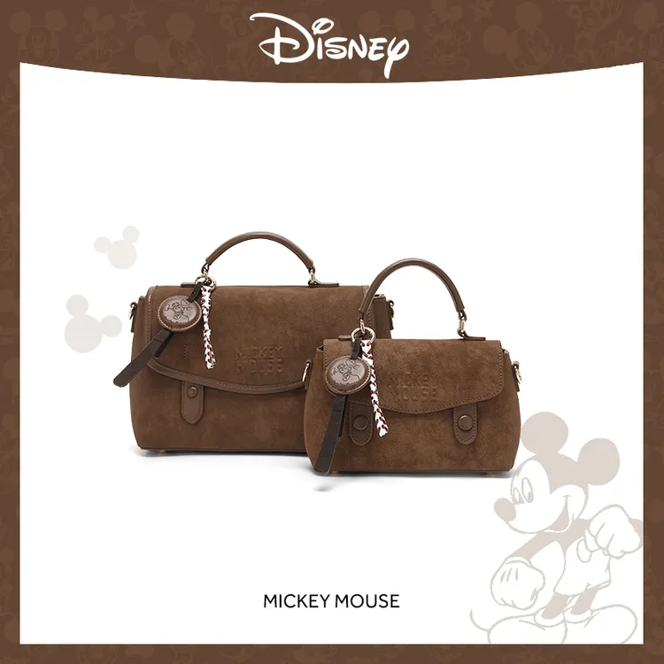 Disney/迪士尼【雅丹风剑桥包】百搭气质手提单肩斜挎剑桥包包
