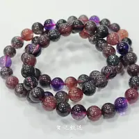 【书记甄选】天然黑加仑超七单圈手链 多样性发一件 约8mm 4492XC