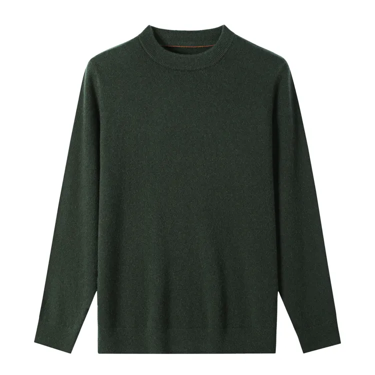 软糯贴身圆领羊绒衫男式100%纯濮院羊毛衫正品100%纯羊绒毛衣直播