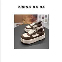 ZHONG大大【】休闲厚底小白鞋秋季新款小个子显高百搭舒适板鞋8286
