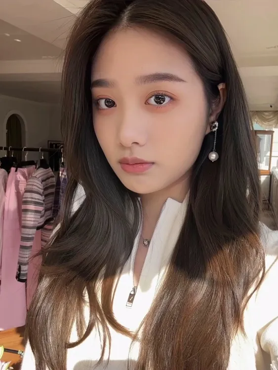 心动的信号耳环精致简约珍珠水钻m字母流苏气质耳环耳饰