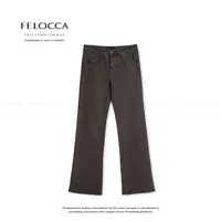 【FELOCCA】潮流微喇直筒牛仔裤百搭休闲长裤CC2618