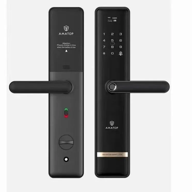 普鑫一握开智能门锁密码指纹锁远程大品牌