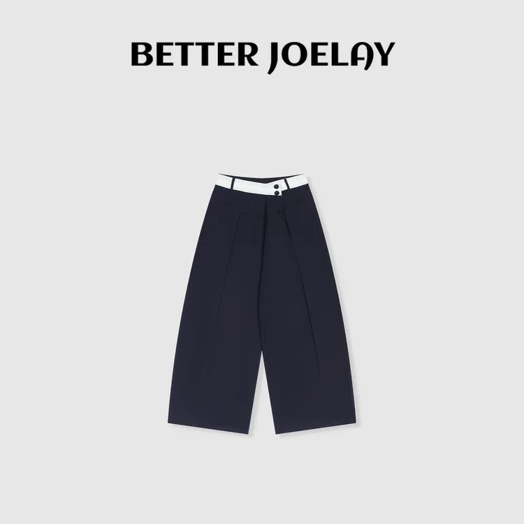 （MY）BETTER JOELAY-【油画渐染】时尚直筒裤子微宽松百搭休闲Z1283