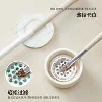 竟JING美甲洗笔杯带盖彩绘笔光疗笔拉线笔清洁工具洗笔杯美甲专用