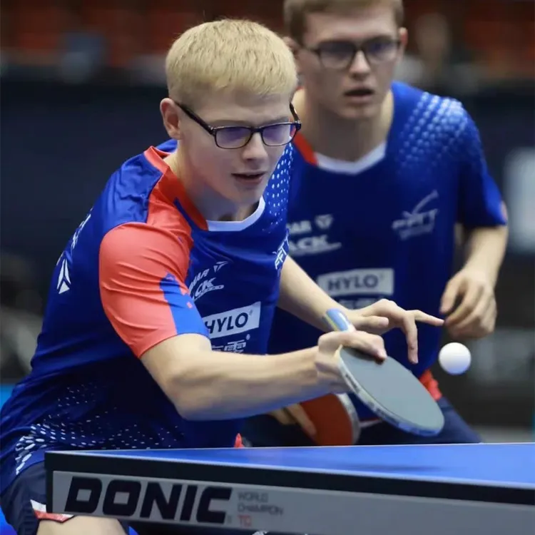 挺拔TIBHAR乒乓球服男女新款法国队TT2.0勒布伦兄弟同款速干短袖