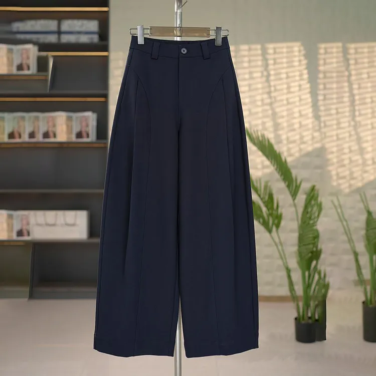 2025早秋新款高腰时髦香蕉裤子女百搭潮流高级灰色时尚休闲裤秋款