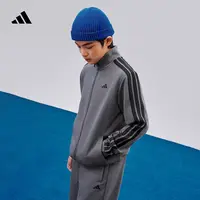 adidas阿迪达斯官方大童双旦礼遇秋冬三条纹运动长袖套装 KC8480