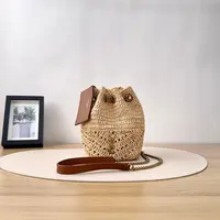 95新 YSL/圣罗兰 草编包/单肩包/7202