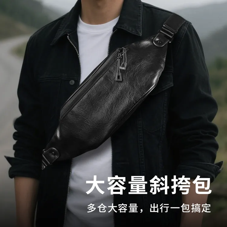 战术鸟男款运动斜跨胸包腰包小挎包单肩包骑行包邮差包钥匙包大码