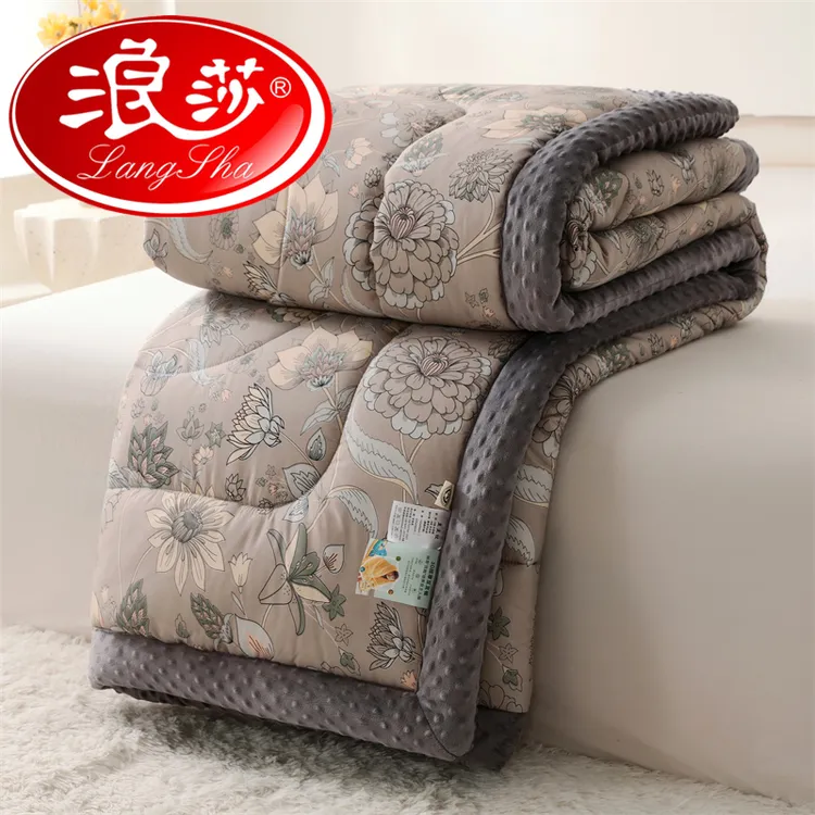 浪莎秋冬成人豆豆被加绒加厚保暖冬被家用薄被被芯四季通用可机洗