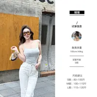媛媛【漫画身材】吊带背心内搭上衣2025新款外穿白色美背打底#D0979