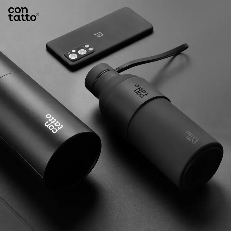 【极简黑】意大利contatto不锈钢保温杯高颜值杯子便携健身随行水杯