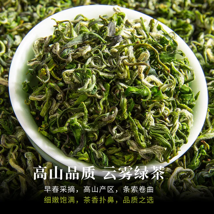 205新茶【云雾绿茶】雅安蒙顶山正宗高山春茶茶叶采摘鲜嫩鲜爽回甘