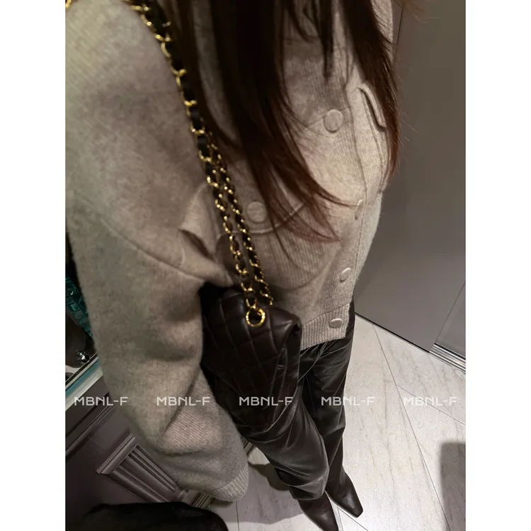 MBNL-F "英伦经典" 绵羊毛定织极简毛织开衫外套 秦磊XM-XWT6332