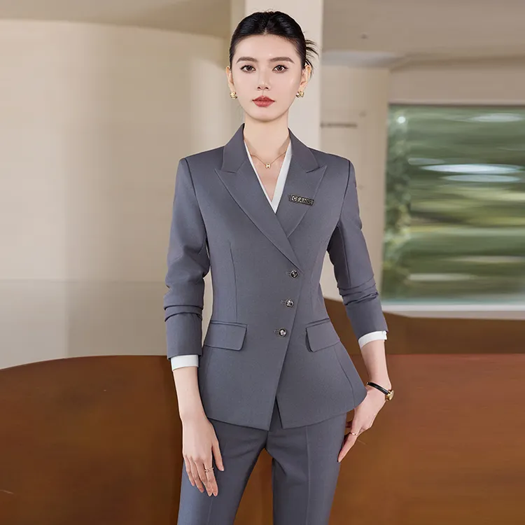 职业套装女西装套裤酒店经理前台接待工装珠宝店美容院工作服正装