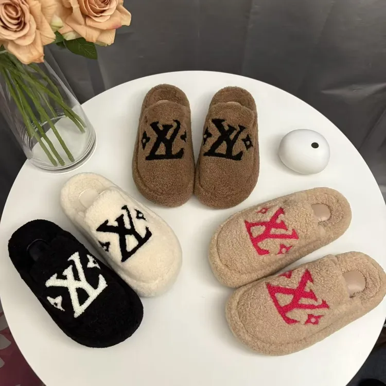 包头网红毛毛拖鞋女款2025新款爆款秋冬外穿百搭时尚休闲厚底棉拖