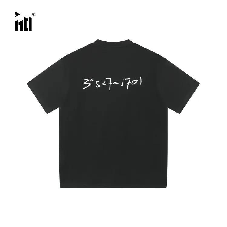 1701公式款短袖黑色宽松经典印花圆领简约设计师理工男时尚户外