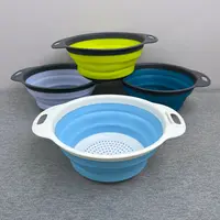 5-516 库存折叠沥水篮17.5*8.5CM颜色按顺序发瑕疵款