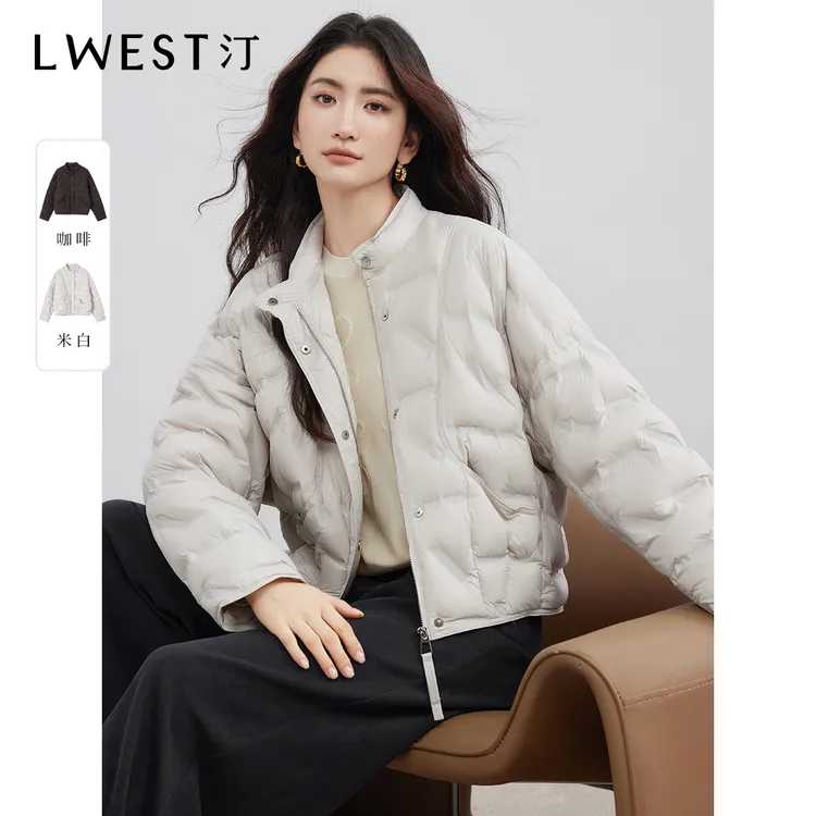 朗文斯汀2025冬新款简约通勤立领显瘦服轻薄羽绒服DTMA5508C12701