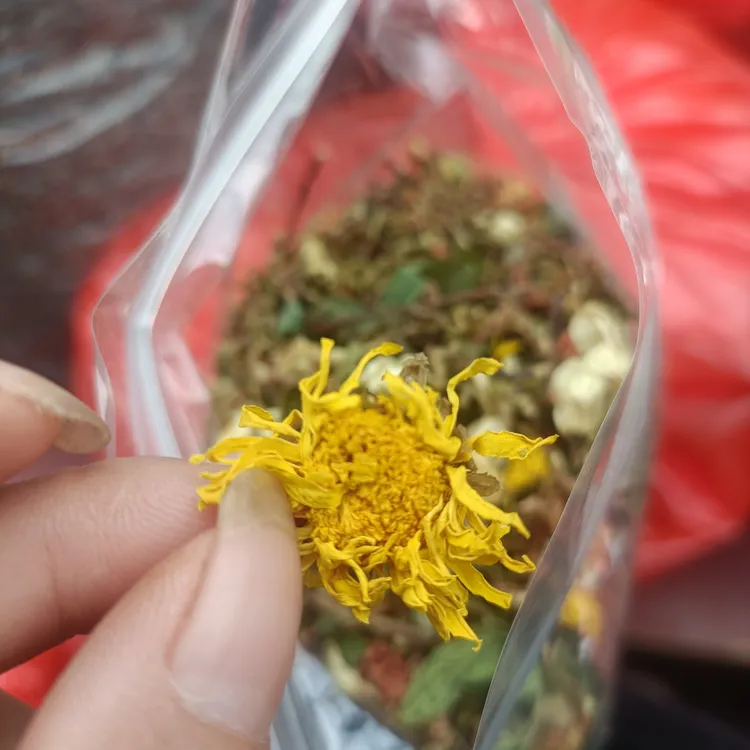 野生搭配好甘茶~晒干组合搭配~口感甘甜~袋装半斤起拍
