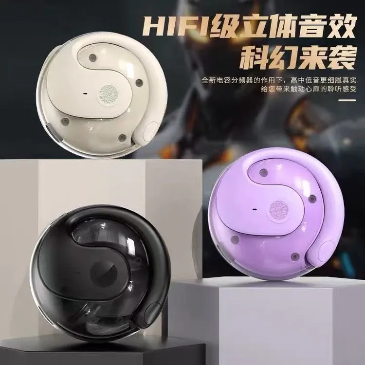 新款挂耳式无线蓝牙耳机开放式超长续航运动降噪适用于苹果安卓